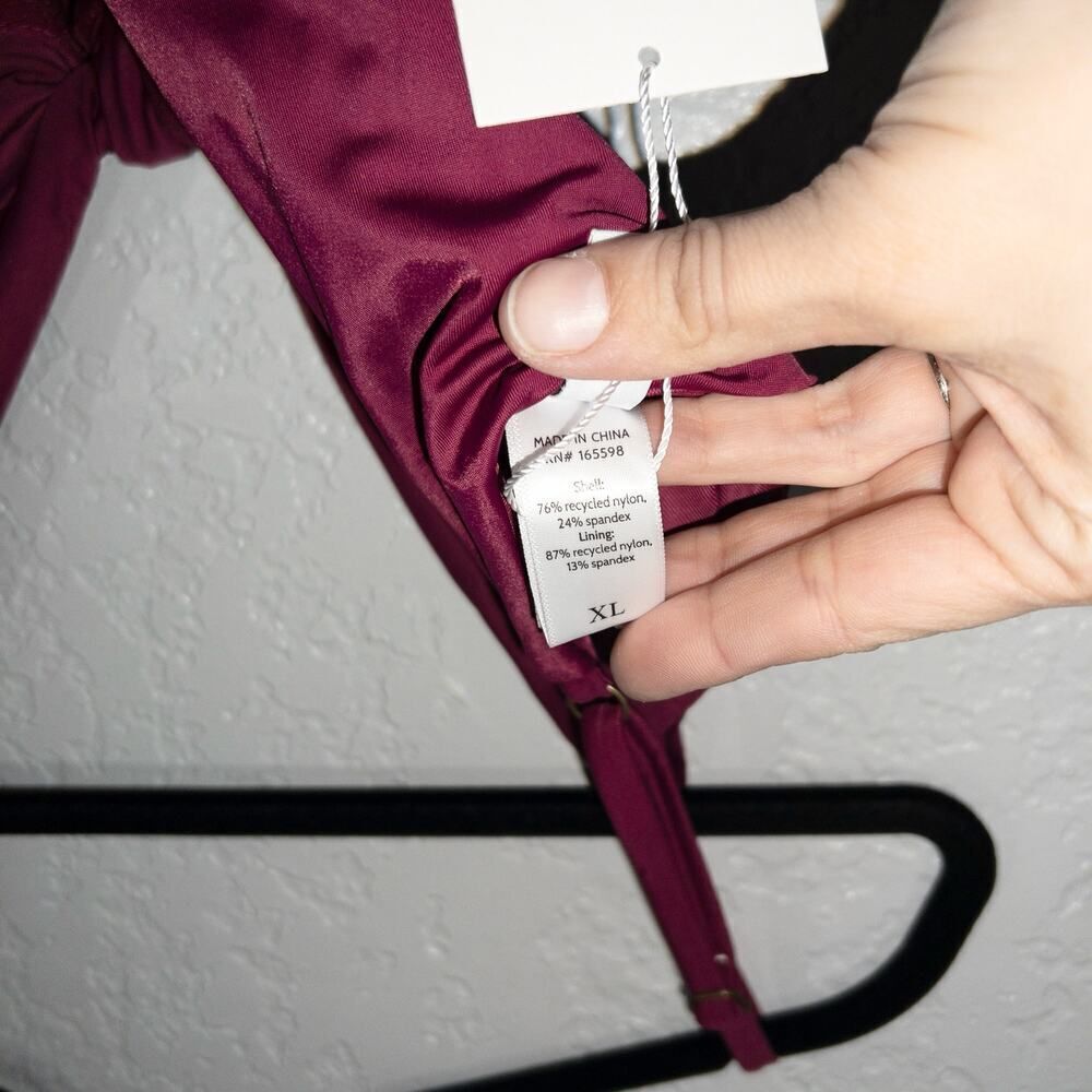 NWT Andie Plum Purple Santorini One Piece Swimsuit Size XL - Picture 7 of 8